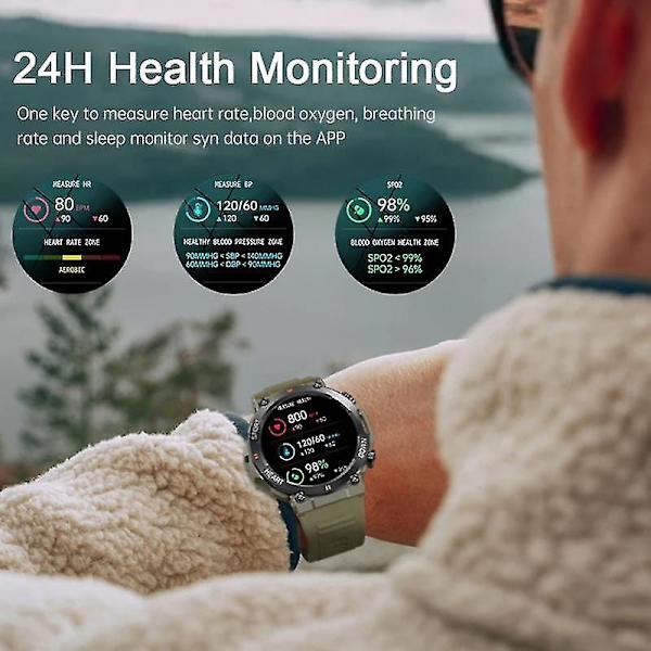 K56pro Smartwatch til Mænd og Kvinder - Sort Fitness Smartwatch