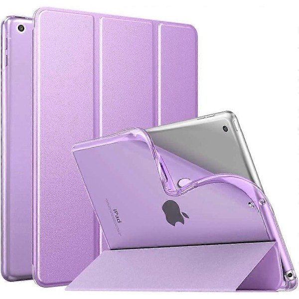 Lilla iPad 10.2\" Cover til iPad 9. generation 2021/ iPad 8. generation 2020/ iPad 7. generation 2019, Blødt frostet bagcover Slim Shell Cover med S