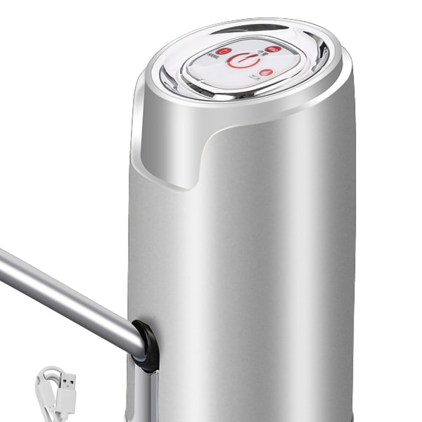 Vesiannostelija ABS Electric USB Älykäs kvantitatiivinen spray-lakka juomapumppu ulkokäyttöön hopea