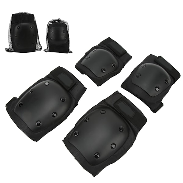 Knäskydd Armbågsskydd Säkerhetscykelskydd Set för Skateboard Rullskridskor Rullskridskor Snowboard