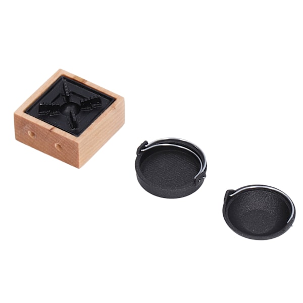 1:12 Dockhus Miniatyr Hot Pot Rack Utsökt Mini Kök Pryl Dekorativa Dockhus Kök Tillbehör