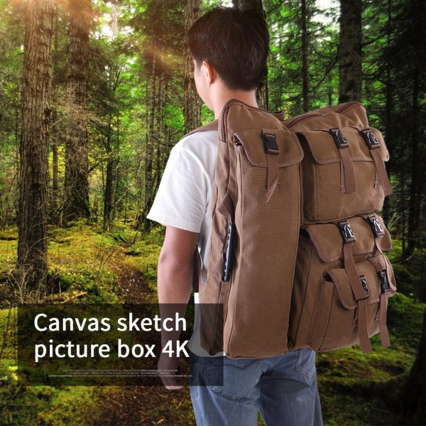 4K Canvas Kahvipiirustustaulu Multi Sketchpad Art Bag