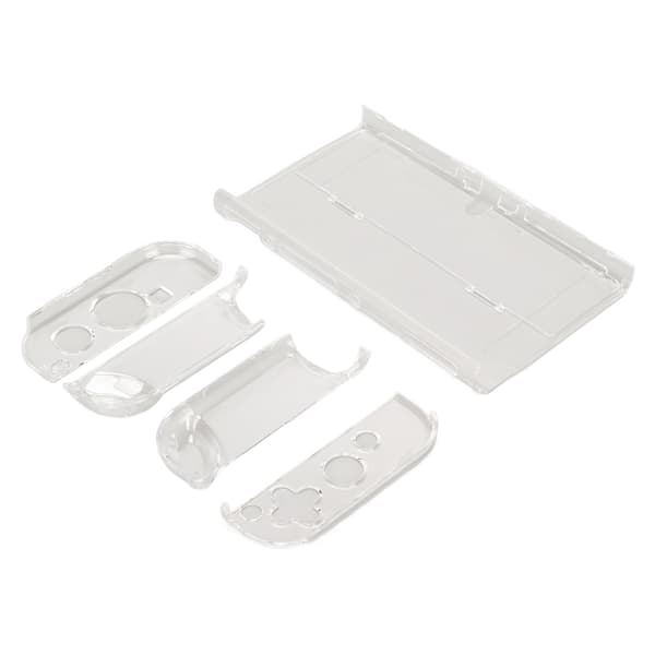 Klar Spelkonsolfodral Delbart Dockningsbart Stötsäkert Gamepad Skyddsskal för Switch OLED 2021 för Joy Con