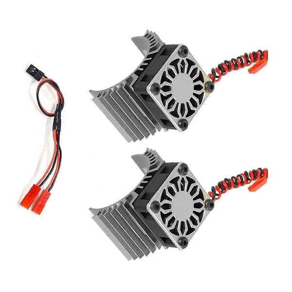 RC Motor Kylfläkt Kylare 36mm för RC Bil 1/8 1/10 Skala Svart