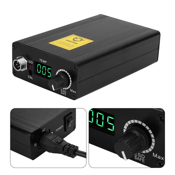 Digital Display Loddestationssæt Temperaturregulator (EU-stik 220V)