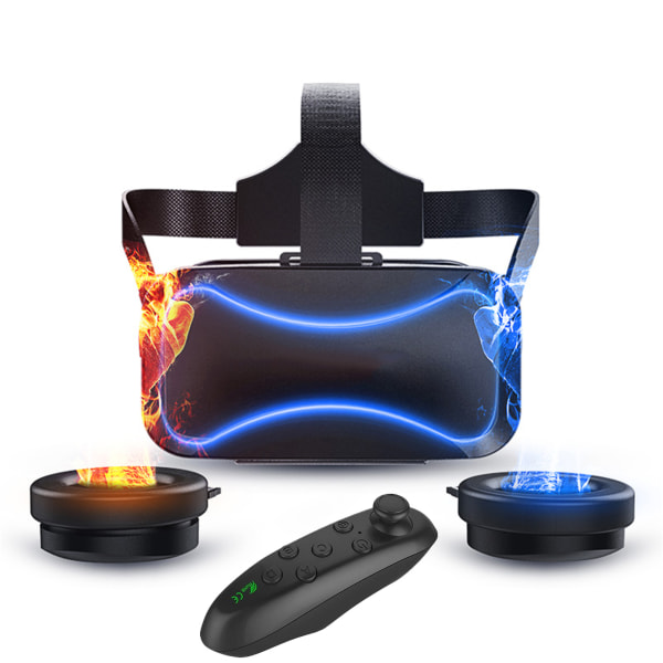 VR-headset med fjärrkontroll 3D-glasögon Virtual Reality-headset för VR-spel och 3D-filmer