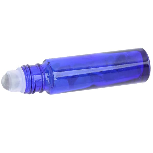 Professionell Blå Eterisk Olja Rollerflaska Enkel Bärbar Glas Roll-on Flaska 10ML Fluoritkula