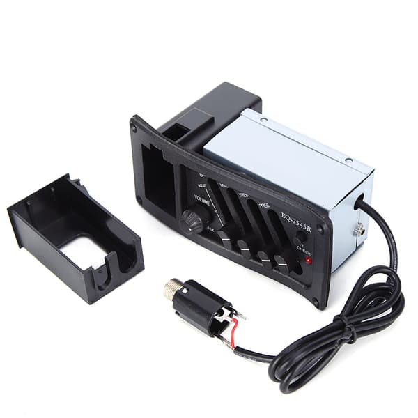 Gitarr Pickup EQ Klassisk Trä Akustisk Elektrisk Låda BASS MIDD TREB PRES Pickup 7545R