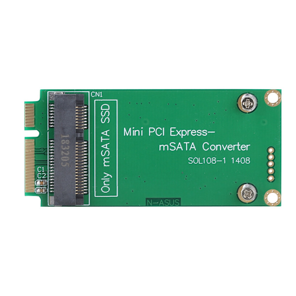 mSATA SSD till SATA Mini PCIE SSD Riser Card Adapter Converter för ASUS Laptop