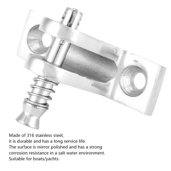 2kpl 55 x 18 mm ruostumaton teräs 316 venekansi saranakiinnitys veneeseen