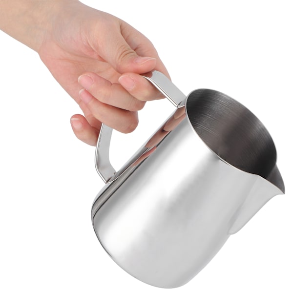 600 ml:n kahvipannu 304 ruostumattomasta teräksestä Latte Art -vaahdotuskuppi Kahvitarvikkeet kotiin ja toimistoon