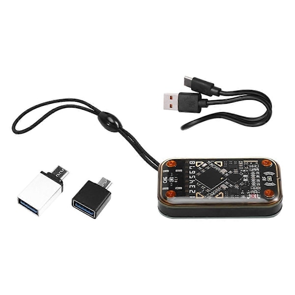 RFID Smart Chip Reader+5xCUID/UID Kort Kompatibel med NFC Læse Skriver Sort & Transparent21