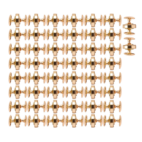 50 sarjaa magneettipainikkeita 14x4mm paksu, kova DIY-magneettilukot punk-vaatteiden ja kenkien koristeluun, kulta