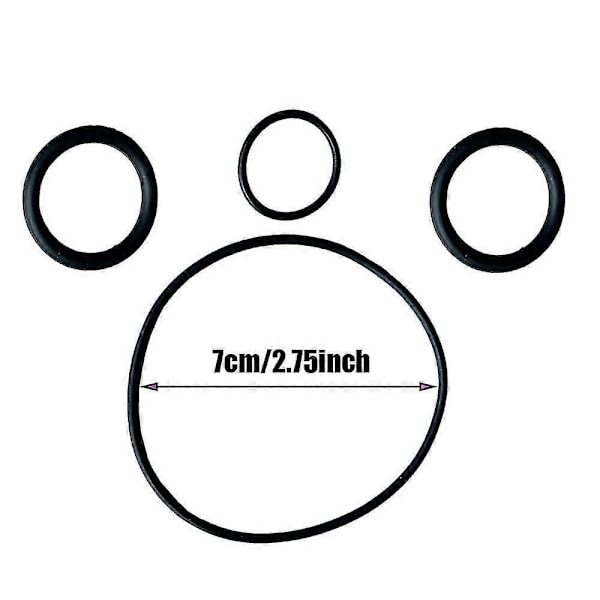 for Lay-Z-Spa for SaluSpa Coleman Vannpumpe Tetningsreparasjonssett med Impeller, 4 stk. Ring med 1 stk. Impeller