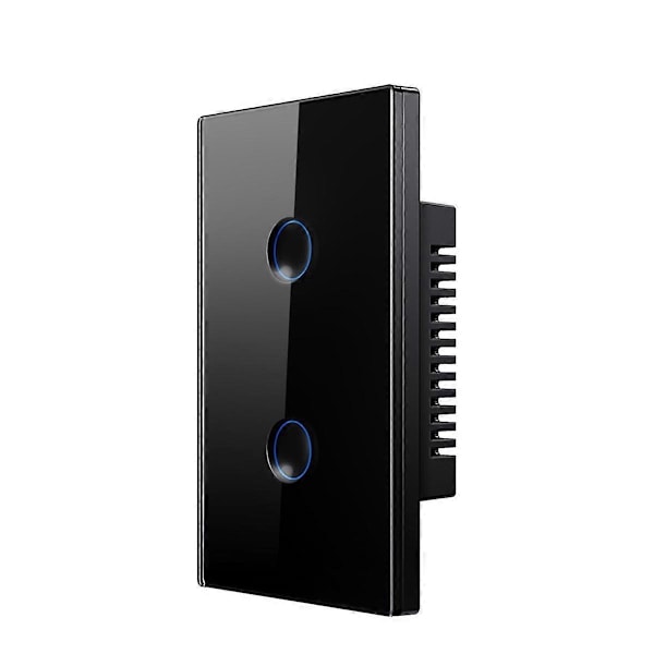 Tuya WiFi Smart Touch Switch 110-240V 2.5D Konkav Stil 2 Grupper