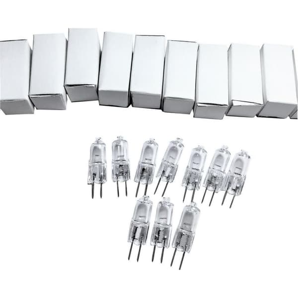 10 stk. Super Bright G4 6V 10W Wolfram Halogen Base Pære Varm Hvid