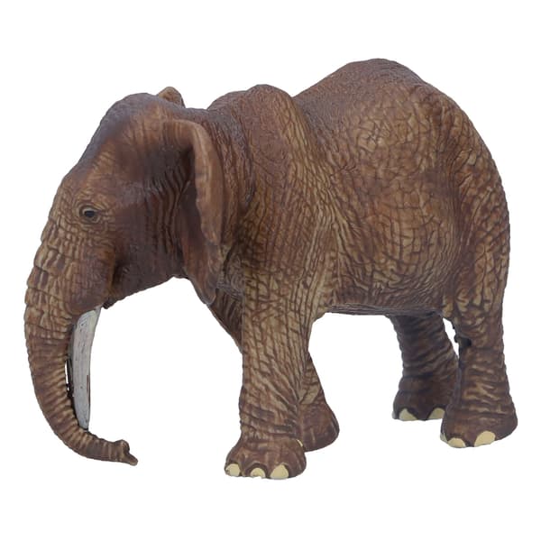 Naturtro Elefantmodel Høj Simulation Håndmalet Hun-elefant Legetøjsfigur Model Elefant