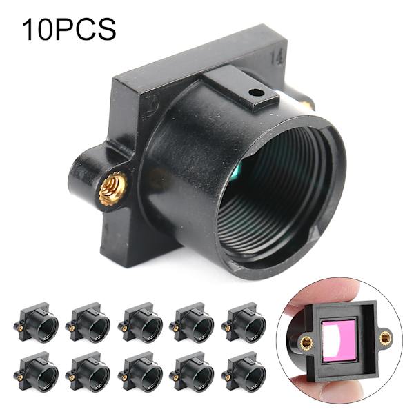 10 stk. ABS-kameraobjektivmontering Holder-støtteadapter M12x0,5 med filter