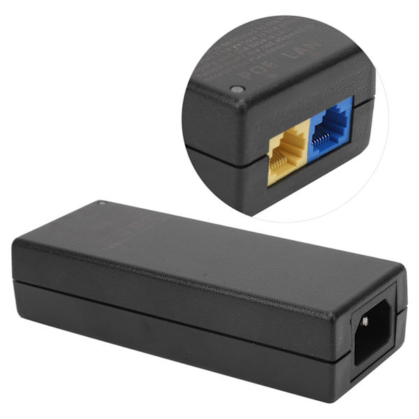 4-veis POE Repeater Strømforsyning Adapter Injektor for CCTV Security Surveillance 110-264VEU Plugg