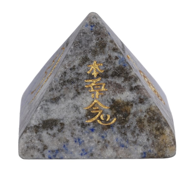 Pyramid Energy Generator Attract Wealth Prosperity Release Negativity Crystal Pyramid for Office Bedroom Car Lazurite