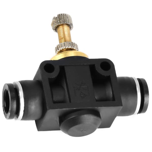 4/6/8 mm Rør Luftstrømkontroller T-formet Rør Pneumatisk Monteringsregulatorventil (4 mm)