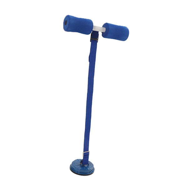 Justerbar sit-up-stång för golv, justerbar sit-up-assistent, träningsmaskin för magmuskler med sugkopp för magmuskelträning, blå