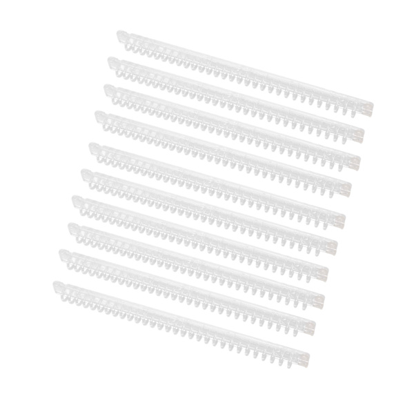 10 st spiralbindningsfjädrar 100 ark kapacitet ryggkam 30 hål transparent set kit