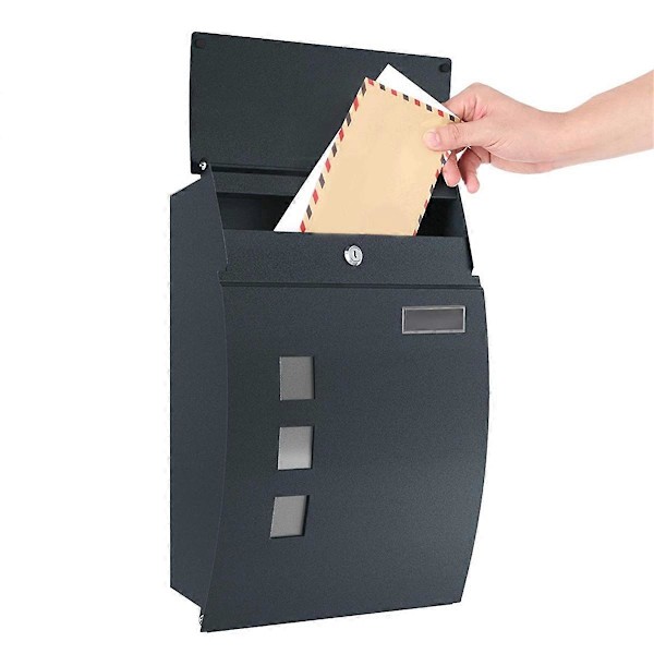 Seinään asennettava postilaatikko - postilaatikko ulkokäyttöön, turvallinen kirjelaatikko kotiin