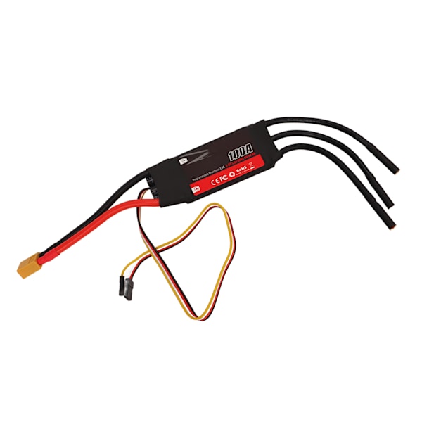 100A RC elektrisk fartskontroller børsteløs motor ESC erstatningsdel for DIY RC fly fastvinget drone