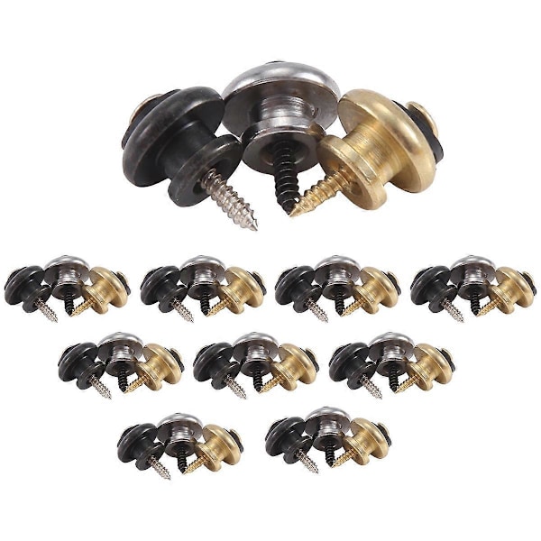 Gitarrbandsknappar Straplocks Tail Nail Ändstift