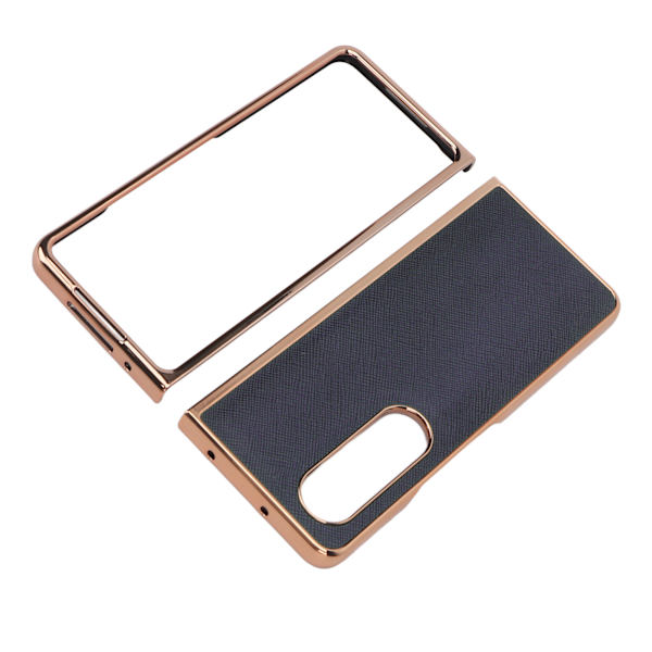 Phone case Nano elektropläterad kohud Cross Grain cover till Samsung Galaxy Z Fold 4 Blue