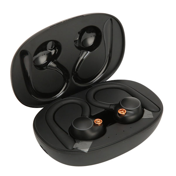 Bluetooth 5.3 hörsnäckor Stereo IPX7 Vattentät brusreducering Låg latens HD Öronkrok HiFi trådlös hörsnäcka för sportarbete