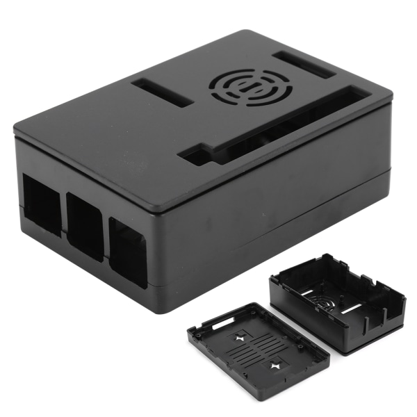 Case Raspberry Pi 4 Shell -kuorelle RPi 4B -kosketusnäytölle, jossa on jäähdytystuulettimen tietokoneen lisävarusteet (case jäähdytystuuletin)