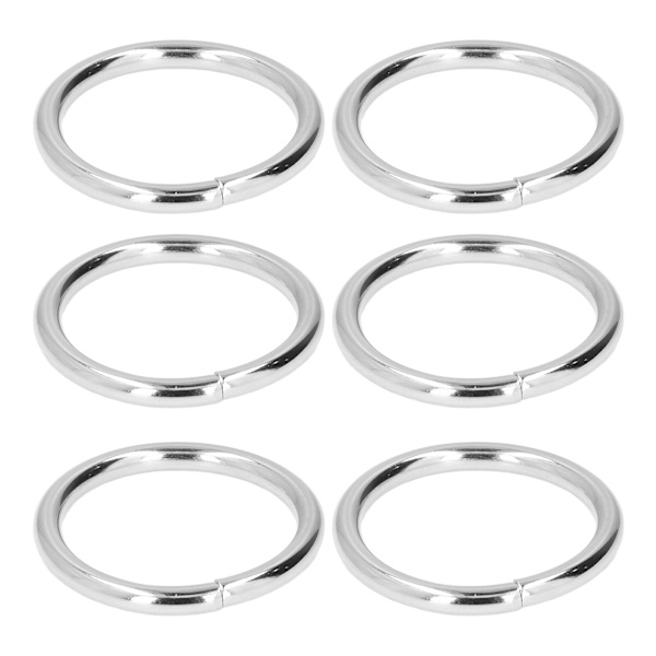 20 stk. metalringe 4x32mm jern robuste holdbare multifunktionelle udsøgte metal O-ringe sølv