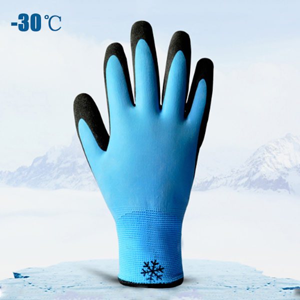 -30℃ Arbetshandskar Halkfri, skärbeständig lågtemperaturhandsskyddshandskar för kylförvaring(9)