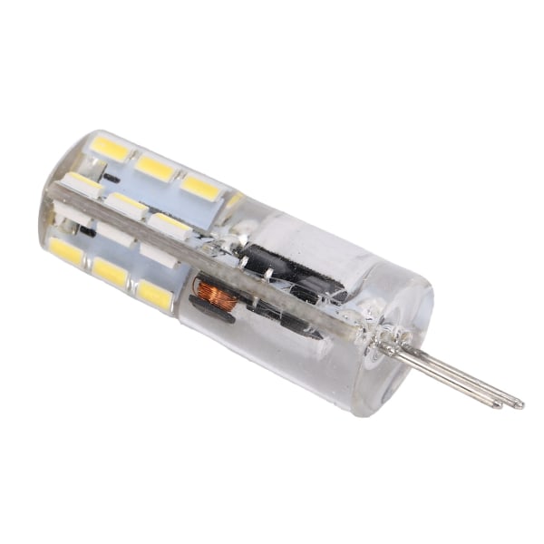 G4 24LED-glödlampa 2W 200LM Bi Pin Light Ej dimbar för ljuskrona AC DC 12V (Kallvit 6000-6500K)