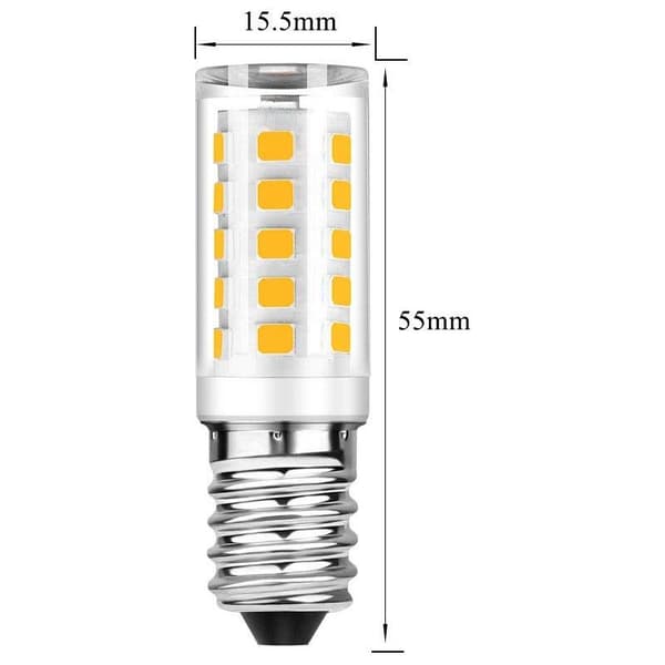 10-pack E14 LED-lampor - Varmvit 3000K - 5W motsvarar 50W glödlampa - 500LM ej dimbar
