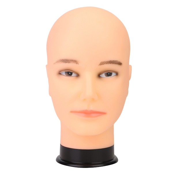 Profesjonell mannlig mannequin hode lue display parykk trening praksis modell hode