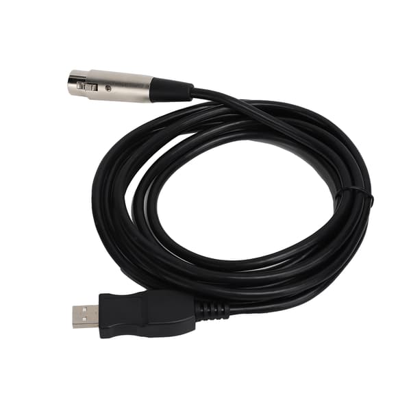 USB til XLR Hunn Adapterkabel 3 Meter med Opptaksfunksjon for Spillutstyr Host