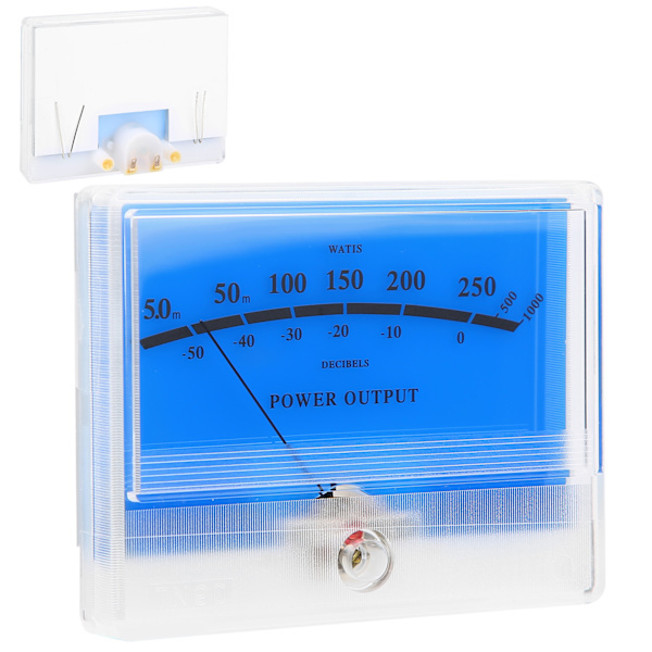 TN-90A-BGB-S0466 VU Meter Header Pointer Amperemeter Niveaumåler Lydeffektforstærker