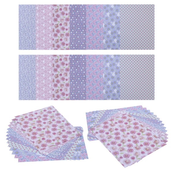 42 stk. DIY Journal Bakgrunnspapir Multi Pattern Fotoalbum Dekorative Tilbehør