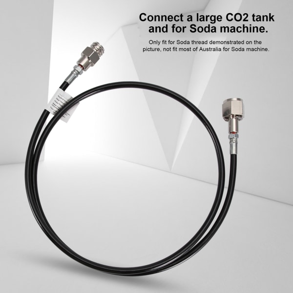 60 tommers slange CO2 kullsyreholdig vann til ekstern CGA320 tank direkteadapter for kullsyrevann G1/2-1 stk.