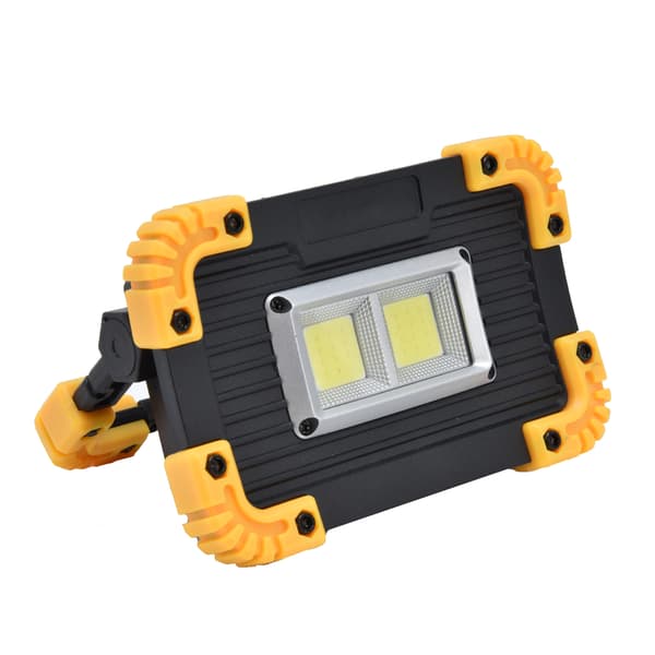 Mini LED Flomlys COB Nødlys USB-lading Dobbel Firkantet Campinglys Telt Arbeidslys for Utendørs