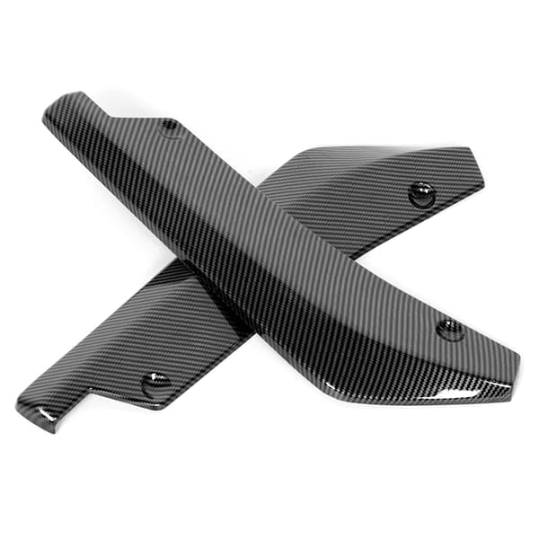 Universal Spoiler Kulfiber Tekstur Bagkofanger Læbe Diffuser Splitter Deflektor