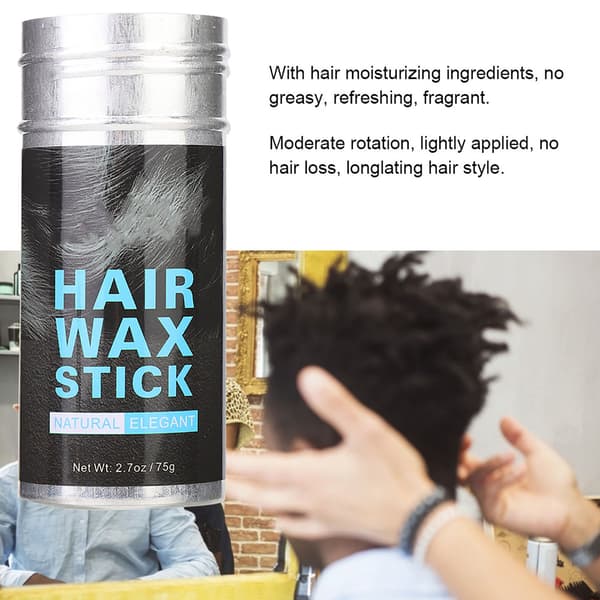 Hårvoksstift til knækket hår, stylingvoks til mænd og kvinder 75g
