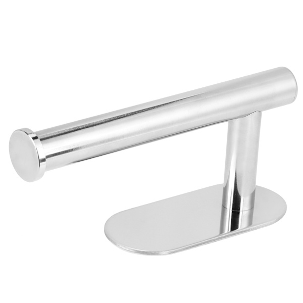 Moderne slagfri rullepapirholder i rustfrit stål til badeværelset (433045 blank overflade)