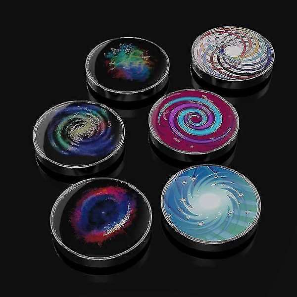 Skrivebordsgyro Mezmocoin Lommelegetøj Farverig Lysende Galaxy Stjerne Rustfrit Stål Roterende Gyro Fingerspids Anti Stress Legetøj Børnegave Zekai C