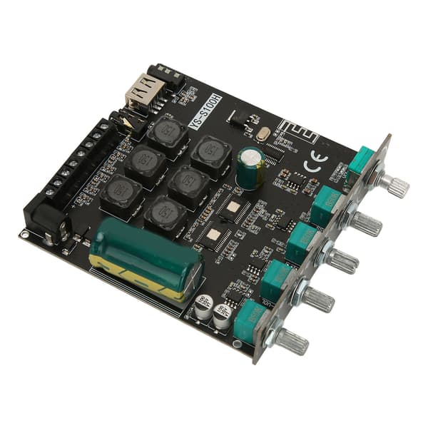 Digital effektförstärkarmodul 2.1-kanals stereo Bluetooth 5.1 ljudförstärkarmodul med subwoofer DC12-24V
