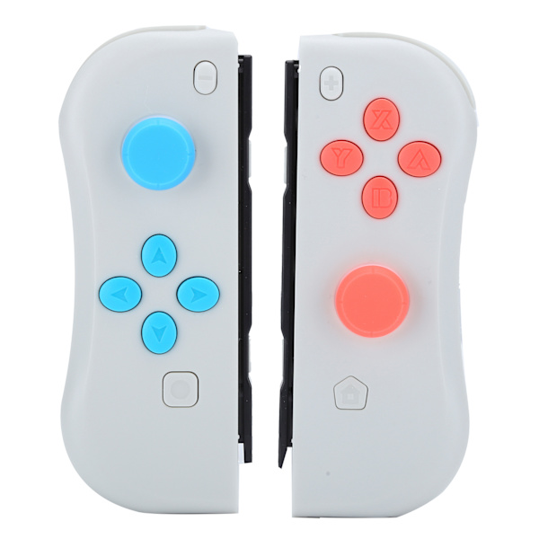 För Joycon spelkonsol trådlös Bluetooth Gamepad för Nintend Switch Höger Vänster (ljusgrå)