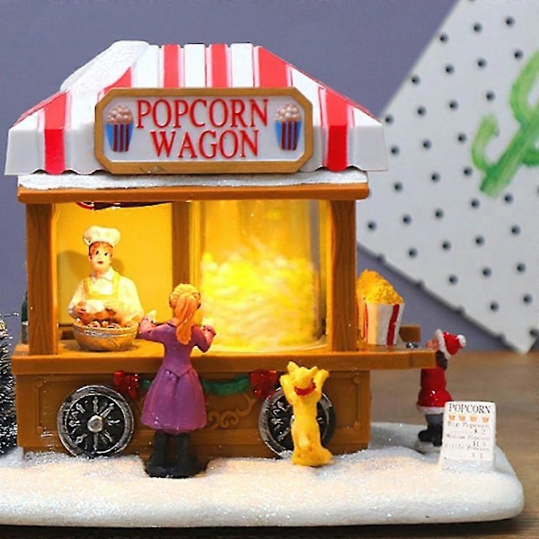LED Lysende Julelandsbyhus, Julelandsby Popcornhus